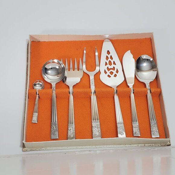 Vintage Angora Silver Plate Charcuterie / Serving Set – 7 Piece  Made in England - Picture 13 of 14